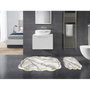 Mijölnir Juego de alfombrillas de baño Gris (2 piezas)
